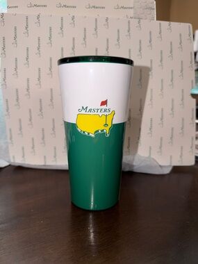 Masters Green & White Stainless Tumbler 2026